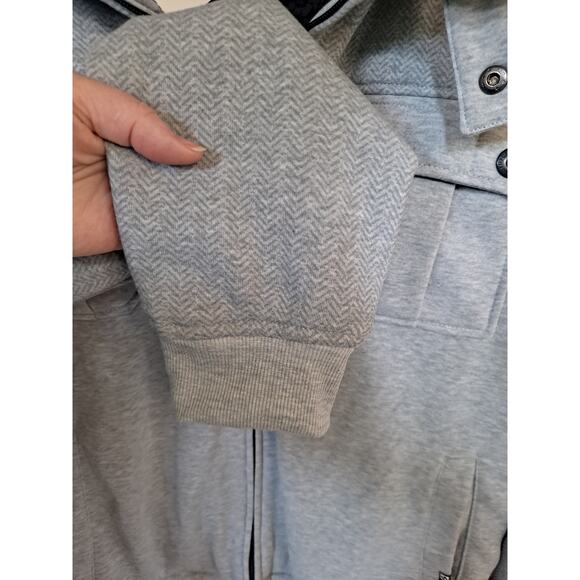 NWT SouthPole Heather Gray Full Zip Fleece Lined Sweatshirt Size XL - Picture 8 of 10